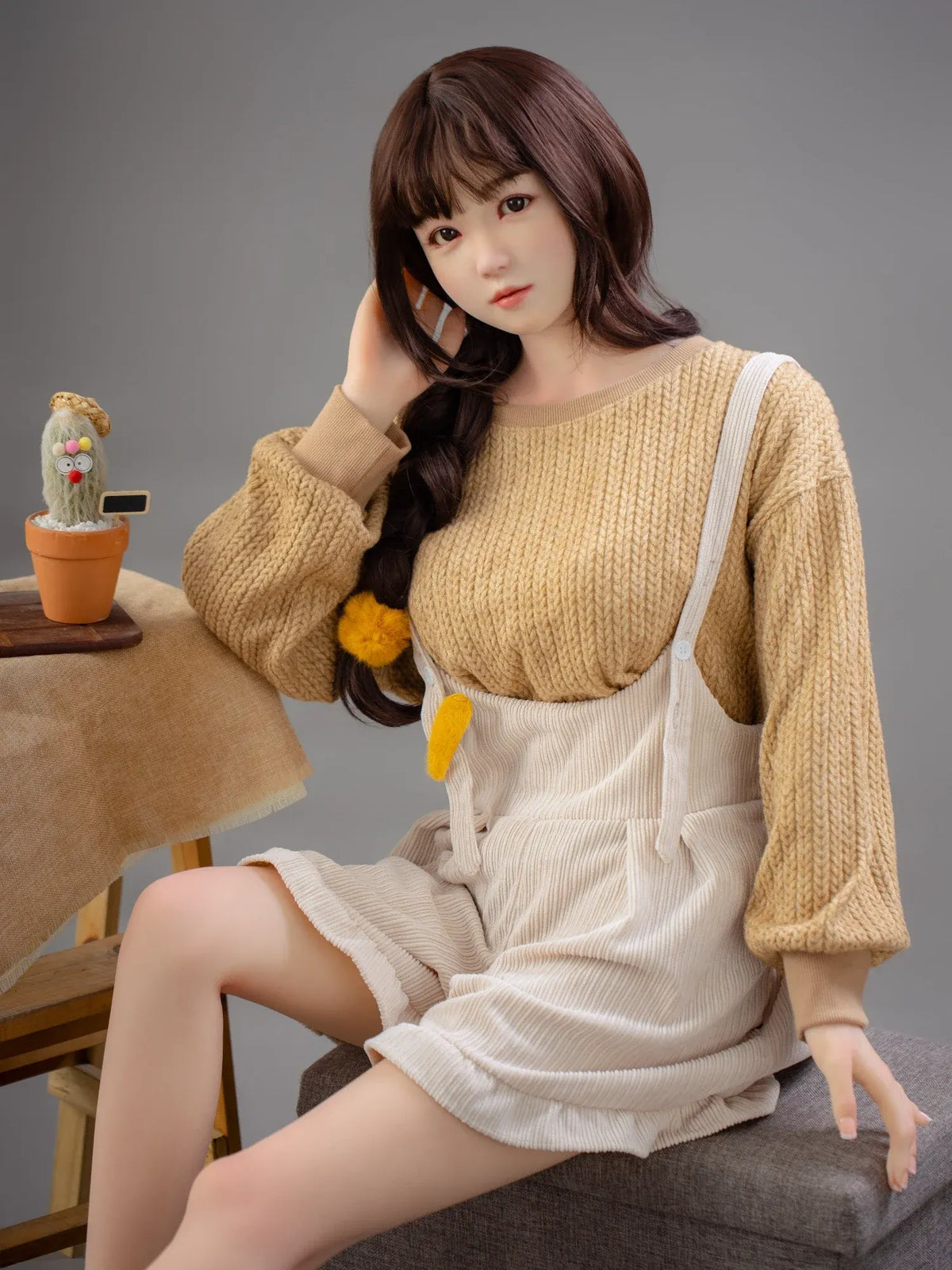 F4702-160cm(5.3ft)-34kg 2.0 B Cup Mini Asian Chinese Silicone Head Sex Doll｜Bezlya Doll