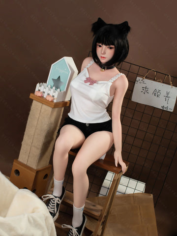 F4705-160cm(5.3ft)-34kg 2.0 B Cup Asian Robot Chinese Silicone Head Sex Doll｜Bezlya Doll