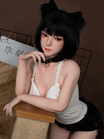 F4705-160cm(5.3ft)-34kg 2.0 B Cup Asian Robot Chinese Silicone Head Sex Doll｜Bezlya Doll