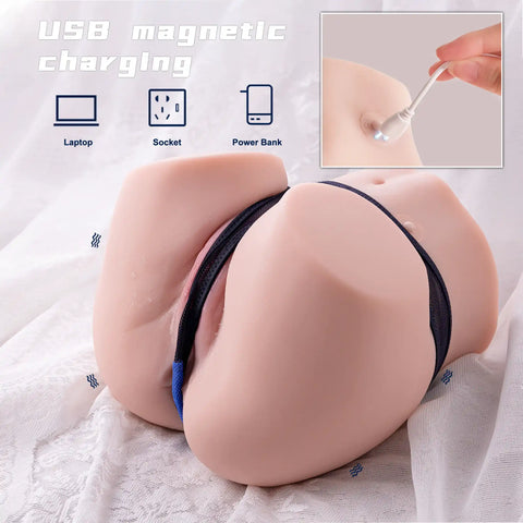 P672(7.9lbs)-Vibrating Buttocks Ass and Sexy Pussy Toy|Doggy Style Sex Doll