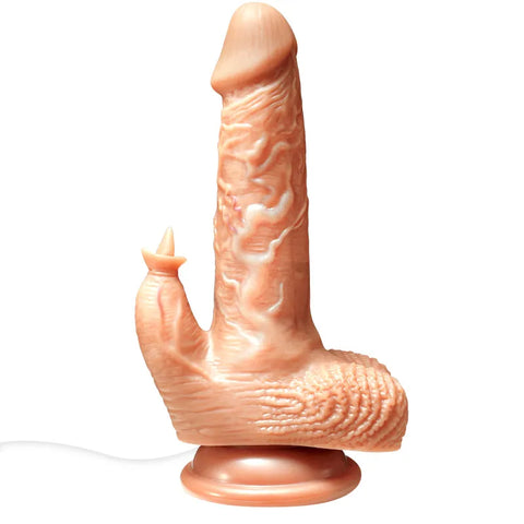 D008- (7.2'')Male torso TPE Shemale Auto Vibrating Dildo