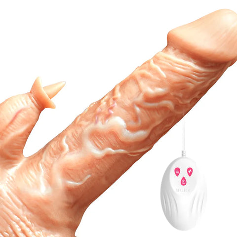 D008- (7.2'')Male torso TPE Shemale Auto Vibrating Dildo