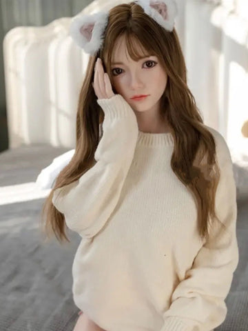 F5012-160cm/5ft3 D Cup Snowy Asian Cute Silicone Sex Doll | JX Doll