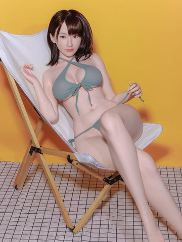 F4640—152cm/4ft11-30.6kg Eimi E Cup Full Silicone Chinese Sex Doll | Jiusheng Doll