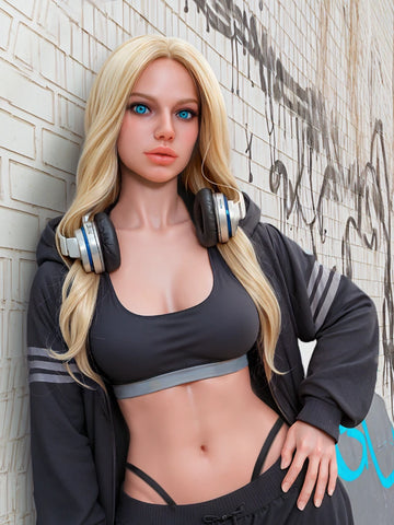 F4456-166cm(5f4)-41kg  H Cup Big Breast Blonde Silicone Head white AI Robot Sex Doll | Aibei Doll