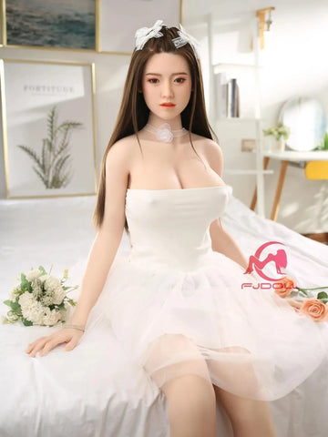 F3634-168cm/5ft5(36kg) Rita E cup Silicone Mature Asian Girls Implanted Hair Sex Doll | FJ Doll