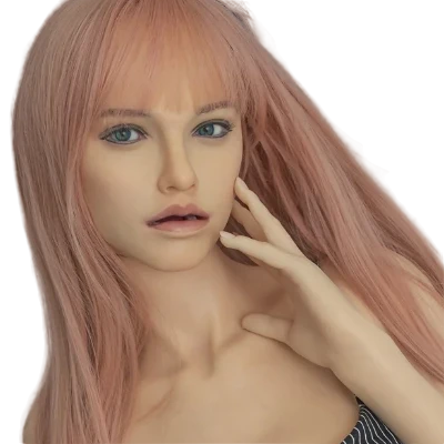 H1100  ROS Real Oral Movable Jaw Silicone Sex Doll Head| MLW Doll Head