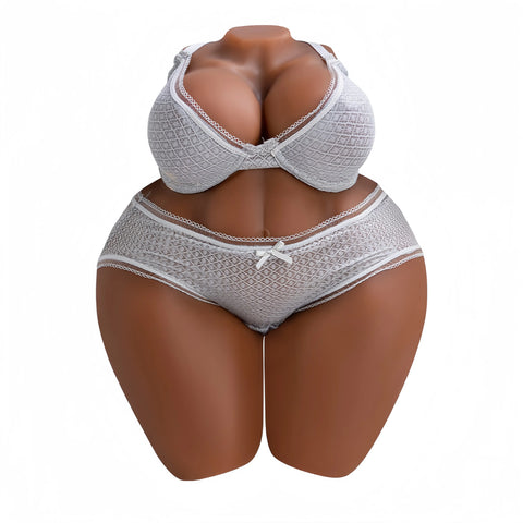 T501-Black(25.3lb)Best Realistic BBW Sex Doll Torso|Big Round Ass