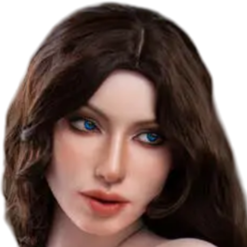 H791 Sex Doll Head-Silicone-Featuring a glamorous Neobabli style【Irontech Doll Head】