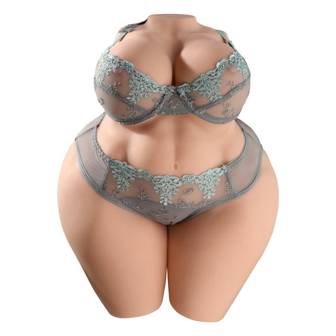 T501-Black(25.3lb)Best Realistic BBW Sex Doll Torso|Big Round Ass