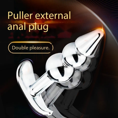 D038- Bead Metal Anal Plug  Sex Toys For Women Shemale cheap sex toys