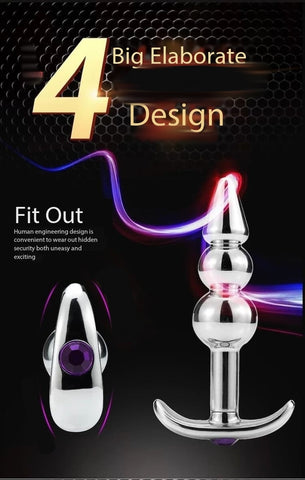 D038- Bead Metal Anal Plug  Sex Toys For Women Shemale cheap sex toys