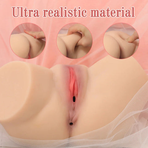 P570 (5.9lb) Fake pussy and Butt Cheap Mini Sex Doll Torso Adult Toy Male Masturbator