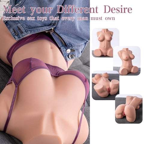 T520(43lb) Life-size Torso Sex Doll For Men|Realistic Torso Masturbator Toy