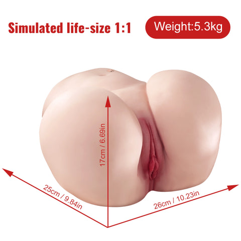 P572 (11.68lb) Huge Ass Sex Doll Torso Adult Robot Toy Male Masturbator