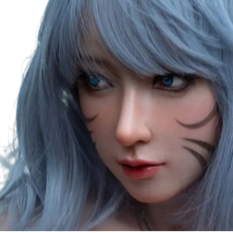 H798 Sex Doll Head-Silicone-mimics a stunning ocean mermaid【Irontech Doll Head】