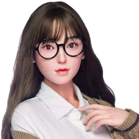 H936 Sex Doll Head-Silicone- Cute Glasses【Irontech Doll Head】