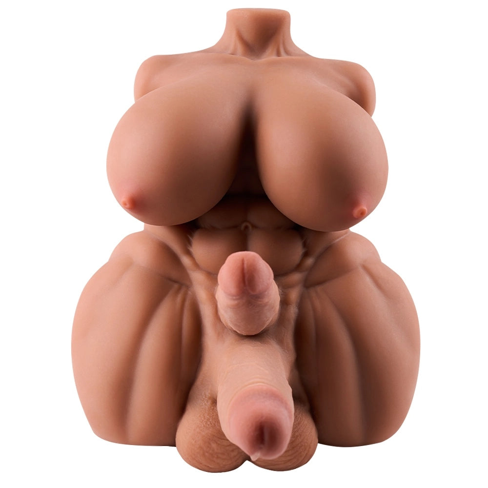 【IN stock-USA】P72-8.82lb Diphallia Futanari Big Penis Double Penis Shemale Femboy Hentai Cheap Male Sex Doll Torso | MRL