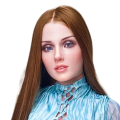 H938 Sex Doll Head-Silicone- Blue Eyes【Irontech Doll Head】