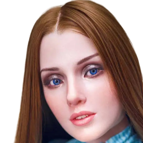 H938 Sex Doll Head-Silicone- Blue Eyes【Irontech Doll Head】