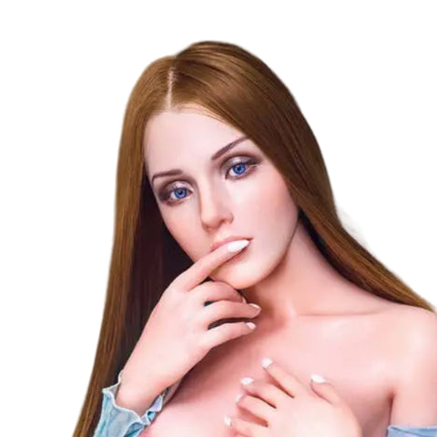 H938 Sex Doll Head-Silicone- Blue Eyes【Irontech Doll Head】