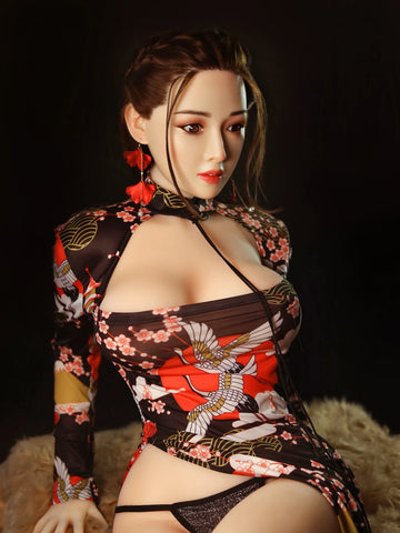 F4638-158cm/5ft2-33kg D Cup Lifelike Silicone Head Chinese Cheap AI Sex Doll | SY Doll