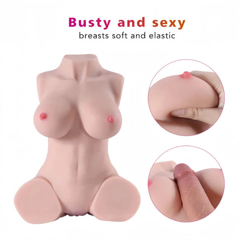 T577(9.45lb)  Lightweight Life-Size BBW Sex Doll Torso