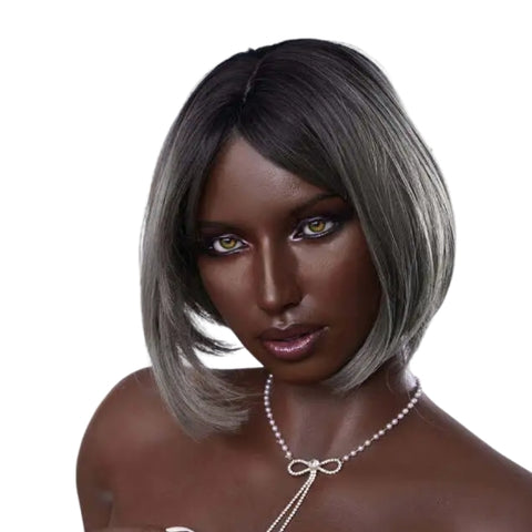 H955 Sex Doll Head-Silicone-Sweet As Chocolate Girl【Irontech Doll Head】