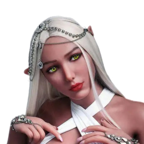 H1021 TPE Oral Sex Doll Head-Elf Warrior【Irontech Doll Head】