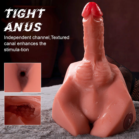 T906(5.66lb)  7.87″ Dildo Electric Male Rechargeable Sex Doll  Ass Torso Adult Toys For Female