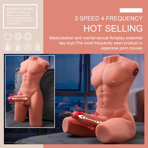 T903(17.63lb)  6.69″ Dildo Electric Male Femboy Rechargeable Sex Doll Torso Adult Toys For Female