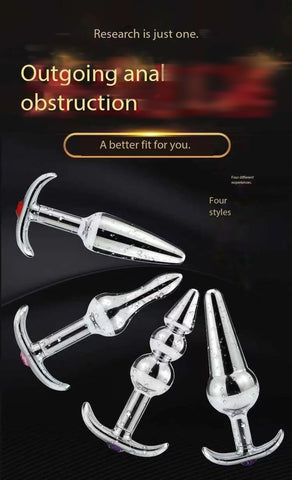 D038- Bead Metal Anal Plug  Sex Toys For Women Shemale cheap sex toys