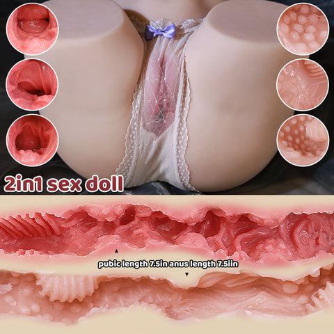 A682-(19lb)Best Realistic Sucking&Vibration Ass Sex Doll Torso For Men