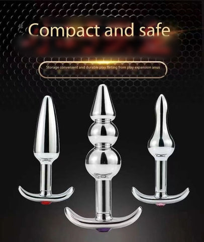 D038- Bead Metal Anal Plug  Sex Toys For Women Shemale cheap sex toys