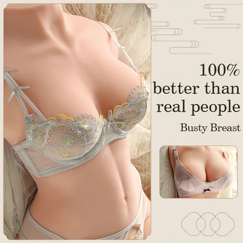 T504 (40.78lb/75cm) Realistic Half Torso Sex Doll With Perky Breasts,Big ass & Double Channels