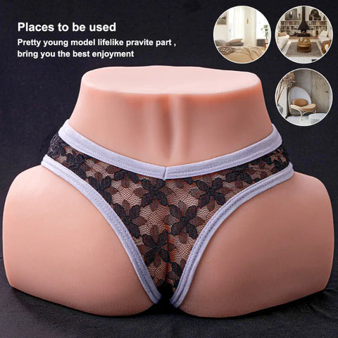 P48-Realistic Vibrating Sex Doll Torso Automatic Male Masturbator Electric Adult Toy