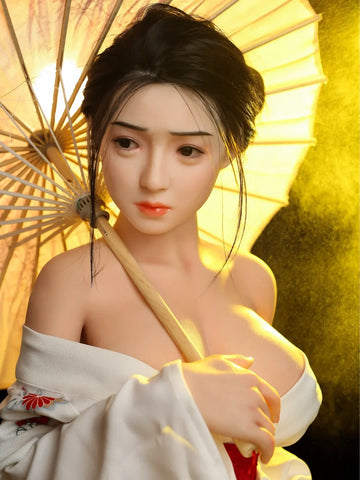 F3638-158cm/5ft1(35kg)  E cup Silicone Kimono Japanese Beauty Mature Asian Girls Sex Doll | FJ Doll