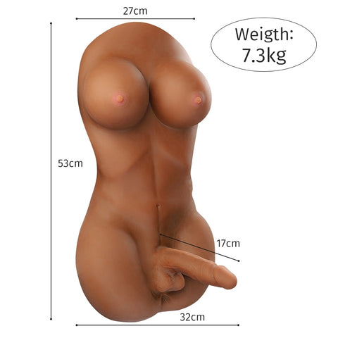 T525(16.1lb)  Premium Femboy  toy masturbator Shemale -Lesbian Sex Dolls Torso Dildo&Trans Sex Doll Torso | xingse