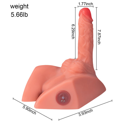 T906(5.66lb)  7.87″ Dildo Electric Male Rechargeable Sex Doll  Ass Torso Adult Toys For Female