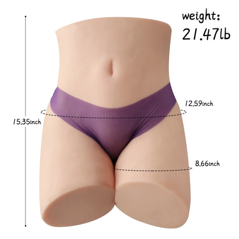 A505 (21.5lb) Perfect Female Life Size Ass Torso Sex Doll