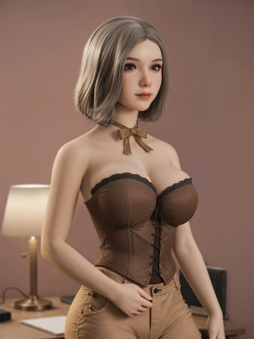 F4914-153cm(5ft) -34kg N Cup  Asian Silicone Head Sex Doll | Aibei Doll