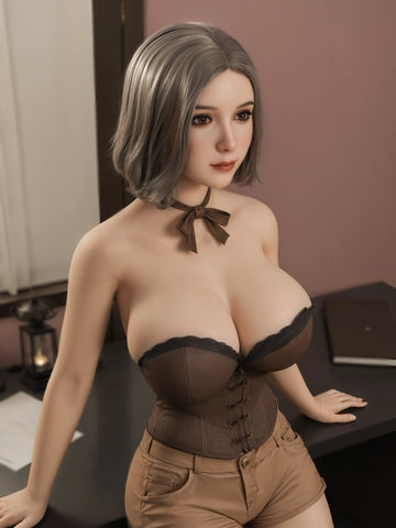 F4914-153cm(5ft) -34kg N Cup  Asian Silicone Head Sex Doll | Aibei Doll