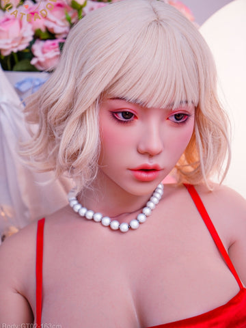 F5155-163cm D Cup White Cutie ROS Silicone Sex Doll | Galatea doll