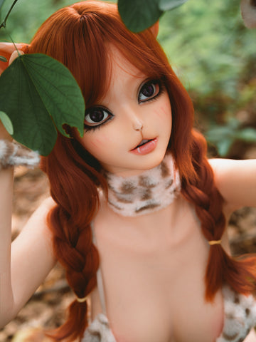 F2417-150cm/4ft9 D Cup M42# Mini Beast-Girl Fantasy Elf Silicone Sex Doll |SY Doll