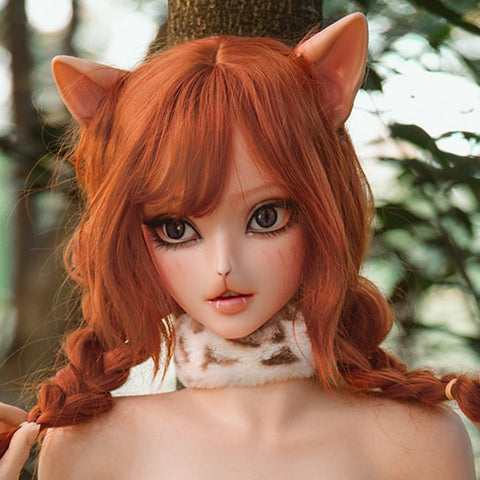 H305 ROS Real Oral Movable Jaw Fantasy Beast Girl Silicone Sex Doll Head| SY Doll M42