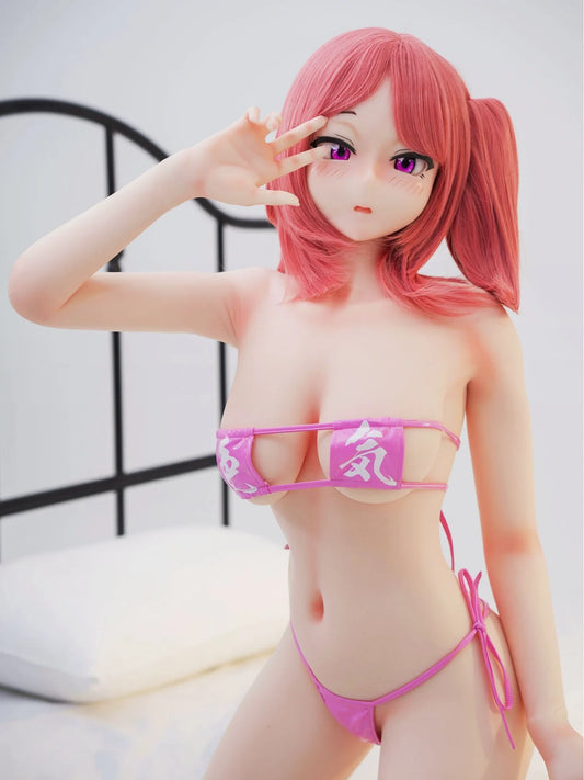 F4512-150cm(4ft9)-25kg Akane F Cup Silicone HHS Animes Mini Hentai Sex Doll | IROKEBIJIN Doll