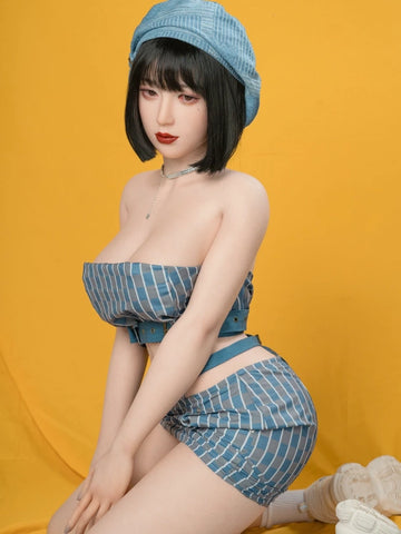 F632-Kyla 165cm/5ft4 Big Boobs Short Hair Silicone Sex Doll