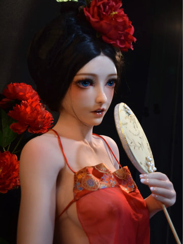 F4659-150cm/5ft Full Silicone Sexy Anime Woman Brunette Chinese Sex Doll Review | Elsa Babe