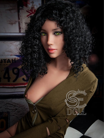 F3736-166cm(5ft5)-34.5kg B Cup TPE Sexy Small Breasts Latin Girl Curly Hair Sex Doll｜SE Doll