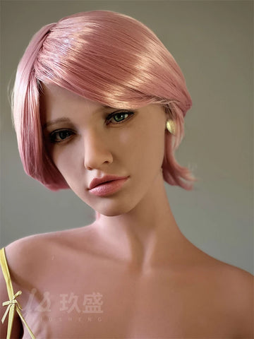 F607—150cm/4ft9 31kg Lifelike Demi TPE Pink Hair D Cup Anime Sex Doll|Jiusheng Doll